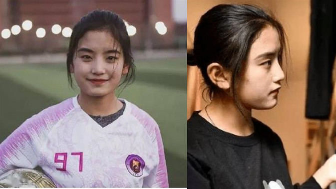 藏族女孩在男子足球队当队长 网友：谁说女子不如男