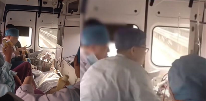 医生回应救护车里吃香蕉引争议 背后原因让人心疼