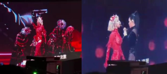 蔡依林小S演唱会接吻 两人合作演绎热辣舞台