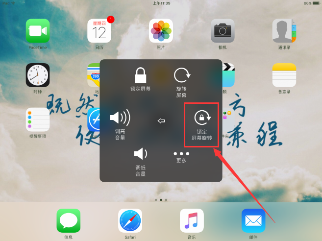 ipad air如何设置屏幕不旋转