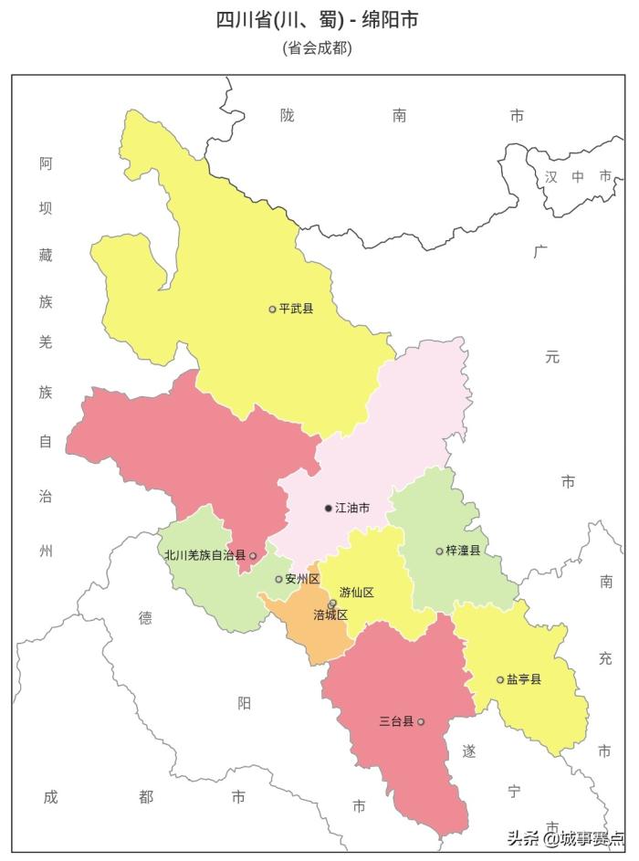 最全版四川省行政区划图，下辖地级市达18个，自治州面积广阔