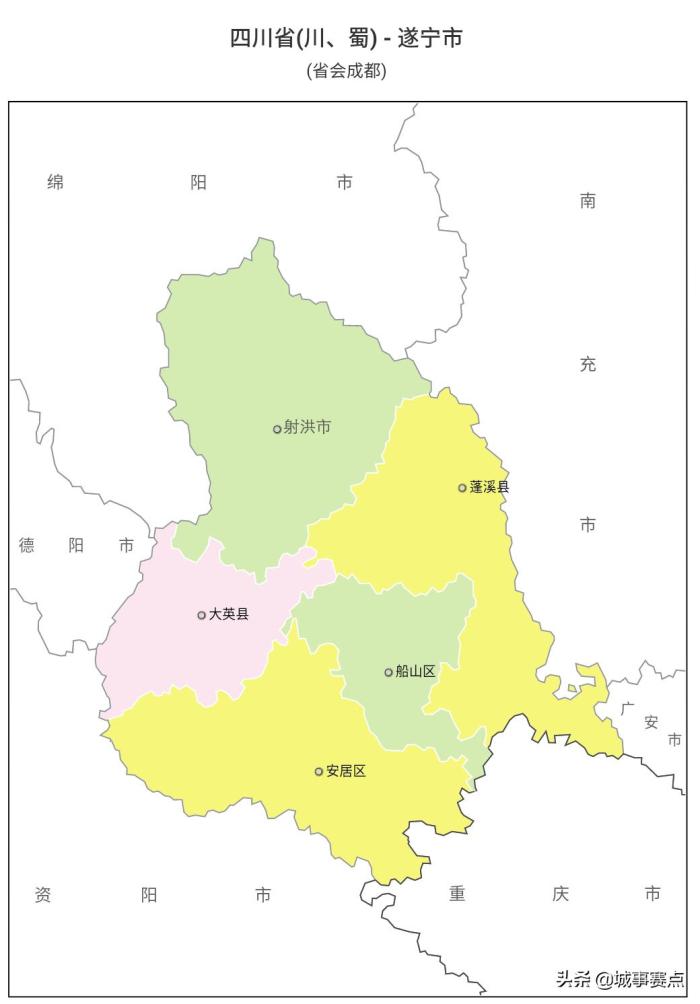 最全版四川省行政区划图，下辖地级市达18个，自治州面积广阔