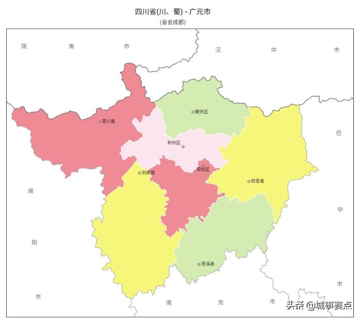 最全版四川省行政区划图，下辖地级市达18个，自治州面积广阔