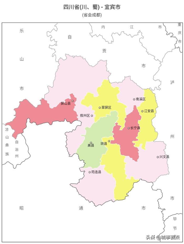 最全版四川省行政区划图，下辖地级市达18个，自治州面积广阔