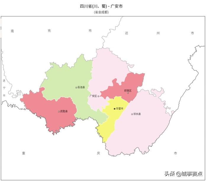 最全版四川省行政区划图，下辖地级市达18个，自治州面积广阔