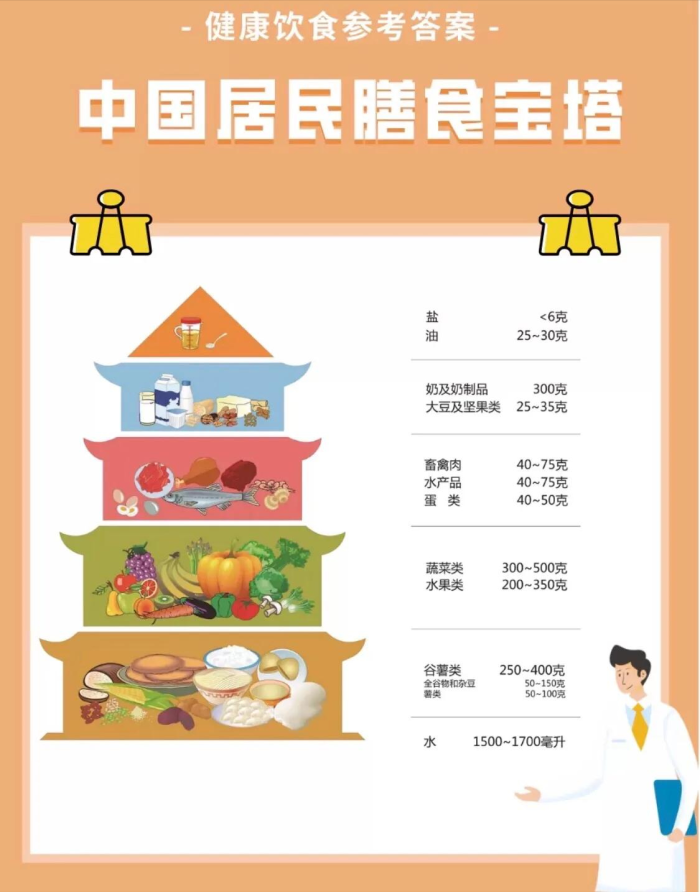 膳食宝塔食物模型2022(中国居民膳食宝塔图2021)